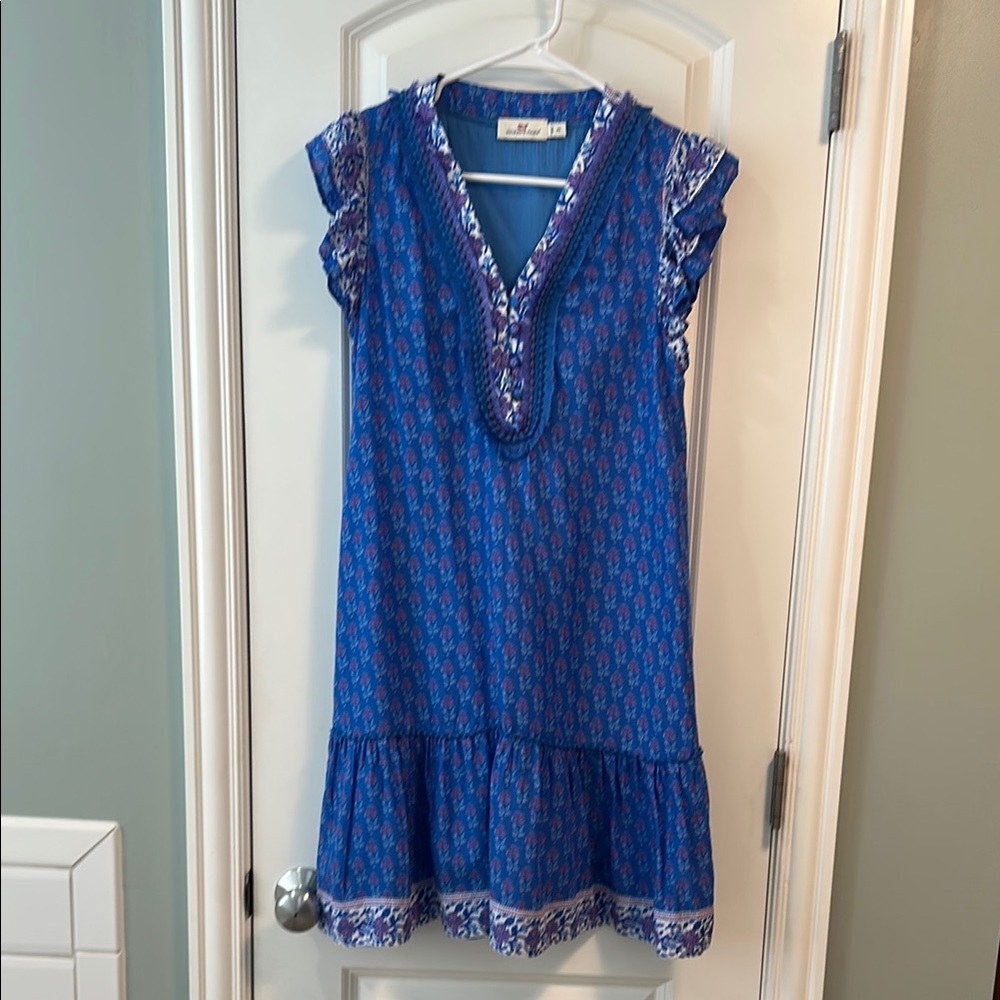 Vineyard Vines Blue and White Mini Dress